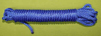 BLUE Bondage / Spanking ROPE   1/4"    25 feet ...